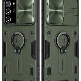 Nillkin Samsung Galaxy Note 20 Ultra Case, CamShield Armor Slim Note 20 Ultra Protective Cover Case with Camera Protector Hard PC Anti-Scratch Phone Case for Galaxy Note 20 Ultra 6.9 inch Dark Green