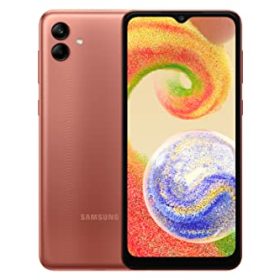 Samsung Galaxy A04 (Copper, 4GB, 64GB Storage) | 50 MP Rear Camera | Face Unlock | Upto 8GB RAM with RAM Plus | MediaTek Helio P35 | 5000 mAh Battery