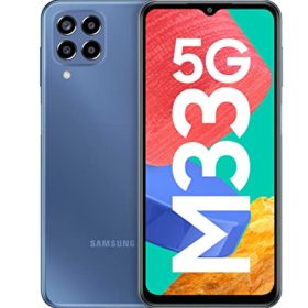 Samsung Galaxy M33 5G (Deep Ocean Blue, 6GB, 128GB Storage) | 6000mAh Battery | Upto 12GB RAM with RAM Plus | Travel Adapter to be Purchased Separately