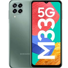 Samsung Galaxy M33 5G (Mystique Green, 8GB, 128GB Storage) | 6000mAh Battery | Upto 16GB RAM with RAM Plus | Travel Adapter to be Purchased Separately