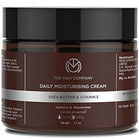 The Man Company Daily Moisturising Cream With Shea Butter & Vitamin E for Moisturizing & Hydrating | All Skin Types | 50 gm