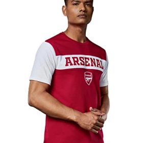 The Souled Store Men Arsenal FC: Typography Multicolor Printed T-Shirts