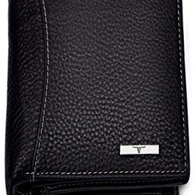 URBAN FOREST Black Leather Men's Wallet (UBF130BLK1018)