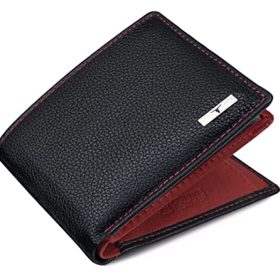 URBAN FOREST Kyle RFID Blocking Black/Red Wallet for Men