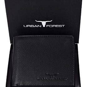 Urban Forest Carl Black Mens Leather Wallet for Men