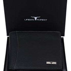 Urban Forest Oliver Black RFID Blocking Leather Wallet for Men