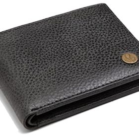 WildHorn® RFID Protected Genuine Leather Wallet for Men (Black MATT)