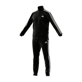 adidas Men 100% Polyester M 3S TR TT TS Sports Tracksuit BLACK/WHITE/BLACK/WHITE ( M )