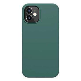 burman nillkin flex pure cover back cover case for apple iphone 12 mini 5.4- (green)