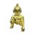 Golden Colored Brass Metal Laddu Gopal(Size-4)