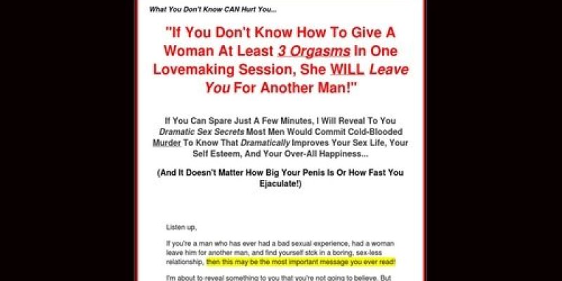 Sex Secrets That Have To Be EXPERIENCED To Be Believed