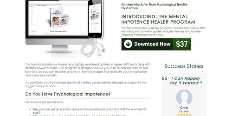 Mental Impotence Healer | Overcome Psychological Impotence