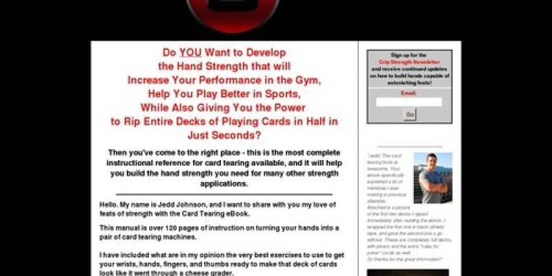 Card Tearing System – How to Tear Decks of Cards and Build Hands of Steel