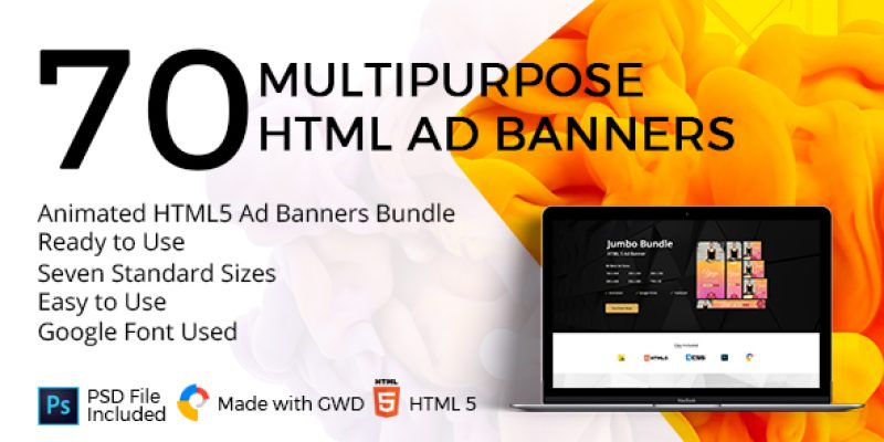 10 Animated HTML5 Ad Banners Bundle