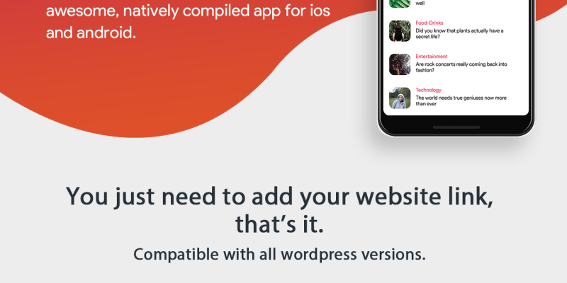 Flutter Native Mobile App For WordPress Sites