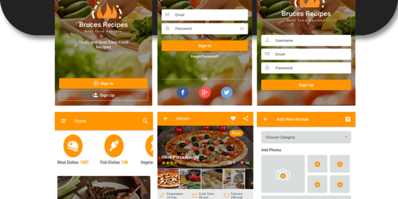 Bruces Recipes – App Ionic Template