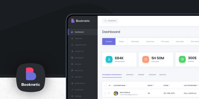 Booknetic – WordPress Appointment Booking and Scheduling system