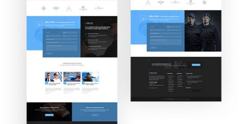 We guard –  Security HTML Template