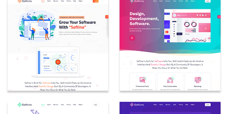 Softino – Software Landing Page