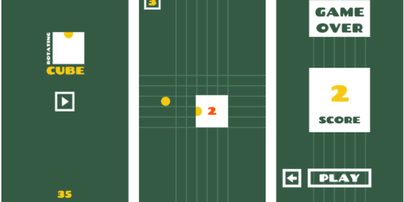 Rotating Cube – HTML5 Game (Construct3)