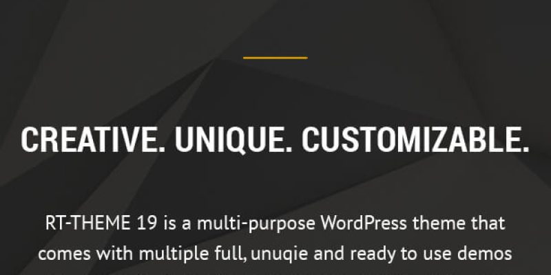 RT-Theme 19 | Multi-Purpose WordPress Theme