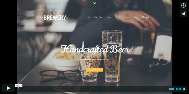 Brewery: A WordPress Theme for Beer Makers