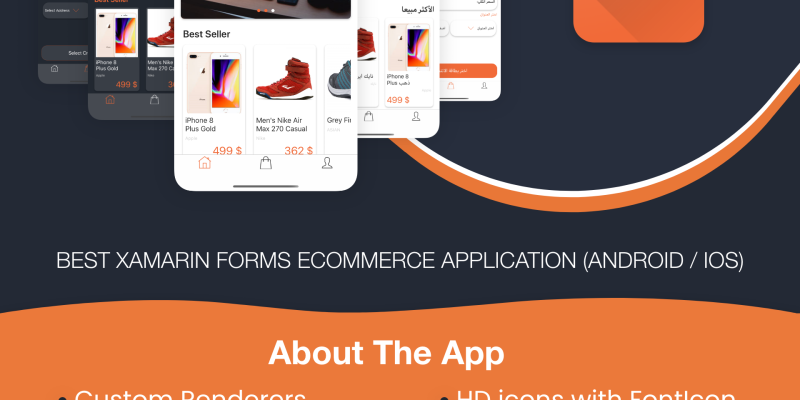 DellyShop eCommerce Application – Xamarin Forms (Android & iOS)