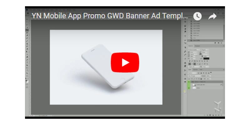 Mobile App Promo – Animated HTML5 Banner Ad Templates (GWD)