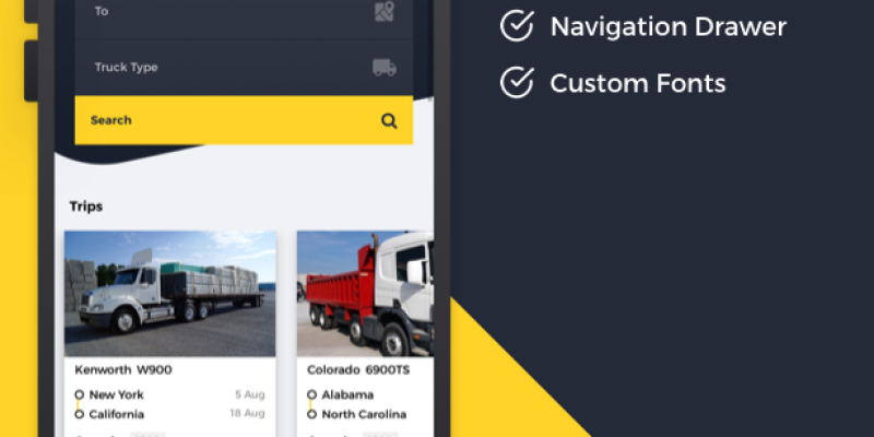 Logi Truck React Native Theme