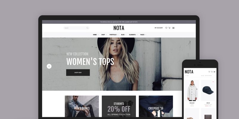 Nota – Creative Multi-Purpose eCommerce Theme