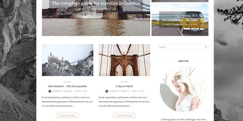 EightyDays – A WordPress Theme For Travel Blogs