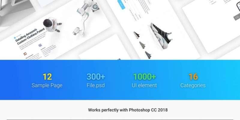 Ataman UI Kit – Templates for Photoshop