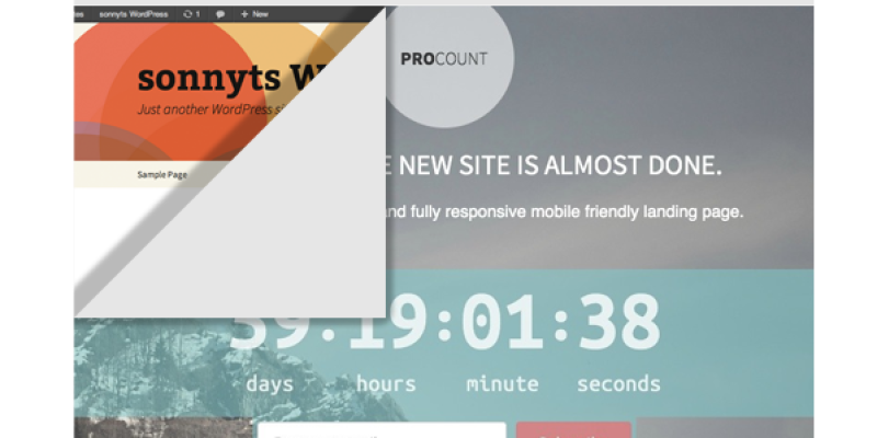 WP PROCount: Responsive Countdown Landing Page