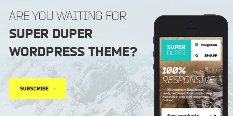 Super Duper | PSD Template