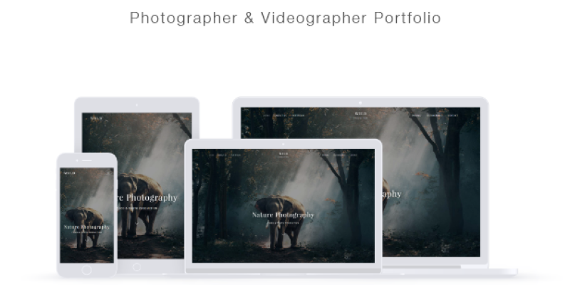 WILD – Photographer & Videographer Portfolio Muse Template