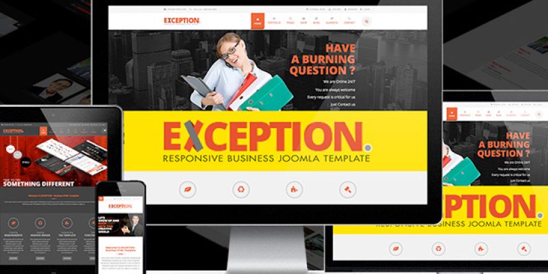 Exception – Business Multi-purpose Joomla Template