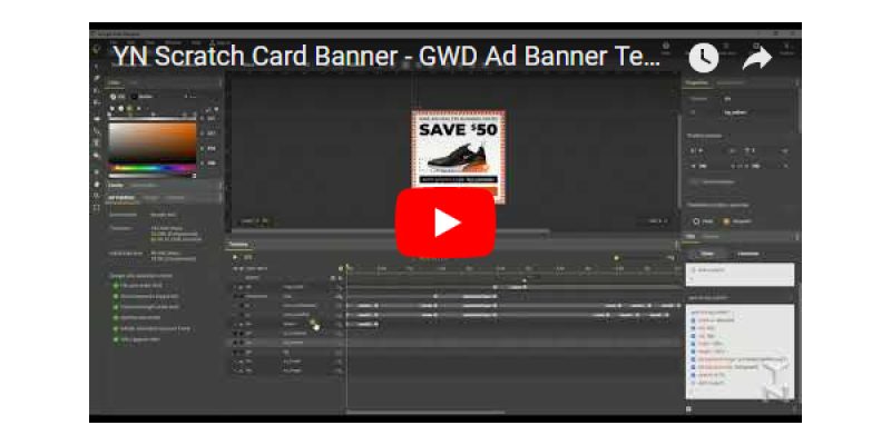 Scratch Card – Interactive Product Sale HTML5 Banner Ad Templates (GWD)