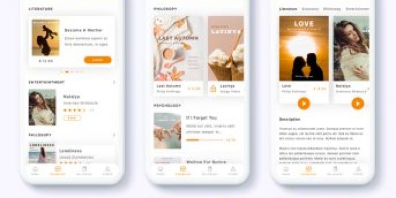 Meron – e-Book and Audio Book App UI Kit