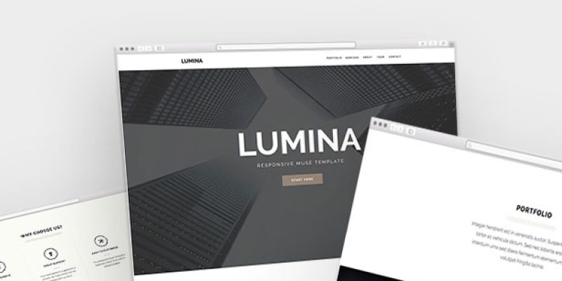 Lumina – Responsive Muse Template for Creatives & Agencies