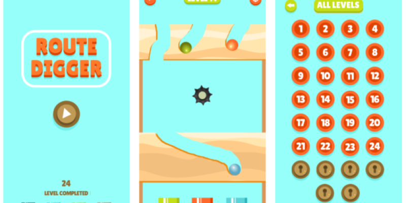 Route Digger – HTML5 Game (Construct3)