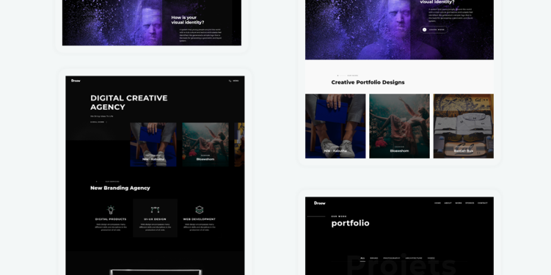 Droow – Ajax Portfolio WordPress Theme