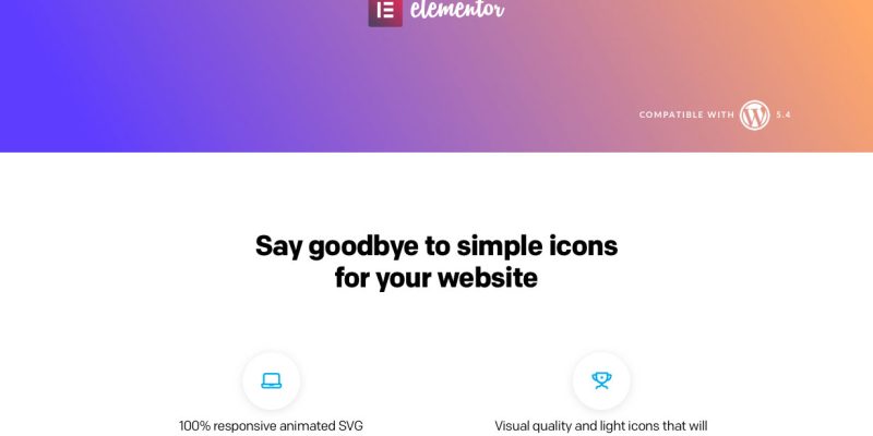 Ego animated icons – widget for elementor