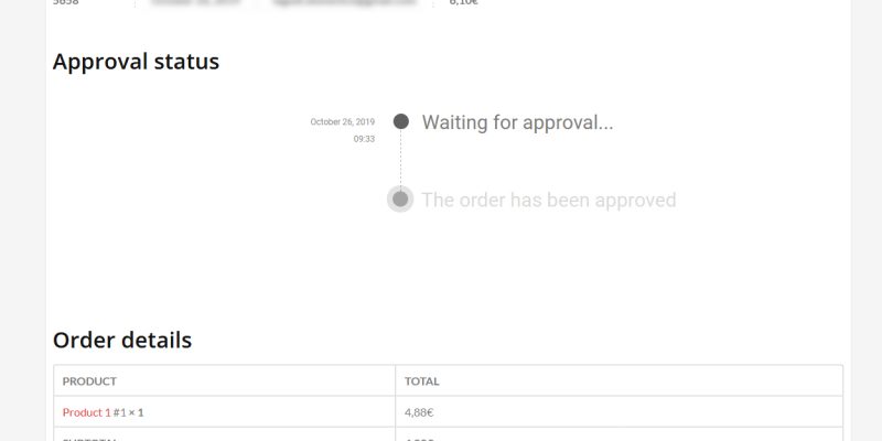 WooCommerce Order Approval