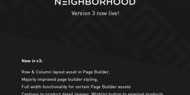 Neighborhood – Responsive Multi-Purpose Shop Theme