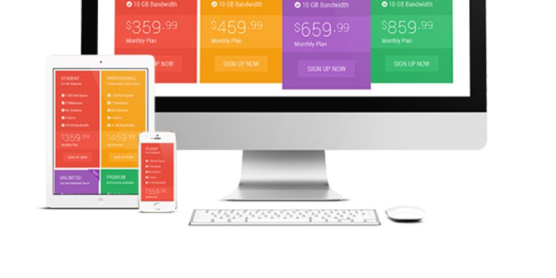 Flat Pricing Table