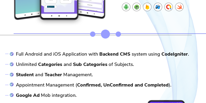 E-Guru Tutor App :- Android & iOS App with Admin Panel ( Teacher Student App)