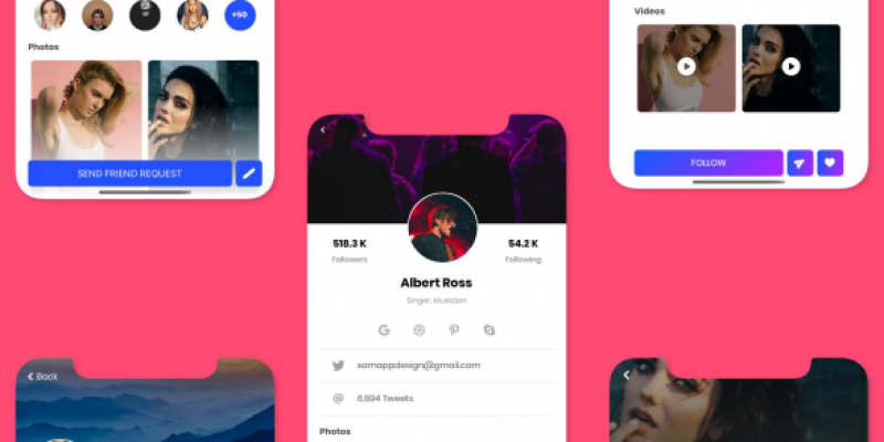 Profile Page UI Kit Xamarin Forms ( Android & iOS )