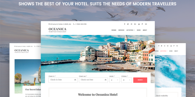 WordPress Hotel Theme – Oceanica