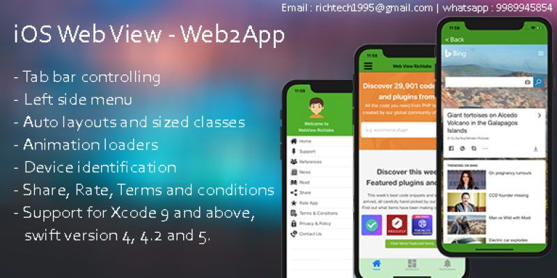 IOS WebView – Web2App | Admob | Onesignal