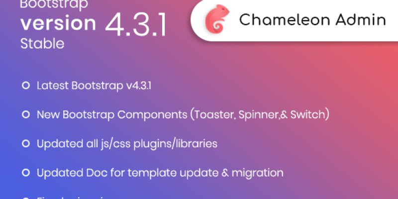 Chameleon Admin – Modern Bootstrap 4 WebApp & Dashboard HTML Template + UI Kit